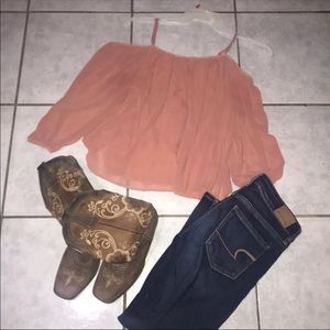 Strapped off The Shoulder Top